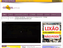 Tablet Screenshot of conesulnoticias.com.br